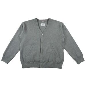 Reigning Champ Flatback Thermal Waffle Knit  Snap Button Canada Men's Medium